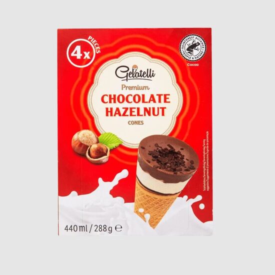 Šokolaadi ja sarapuupähkliga jäätis 4x110ml